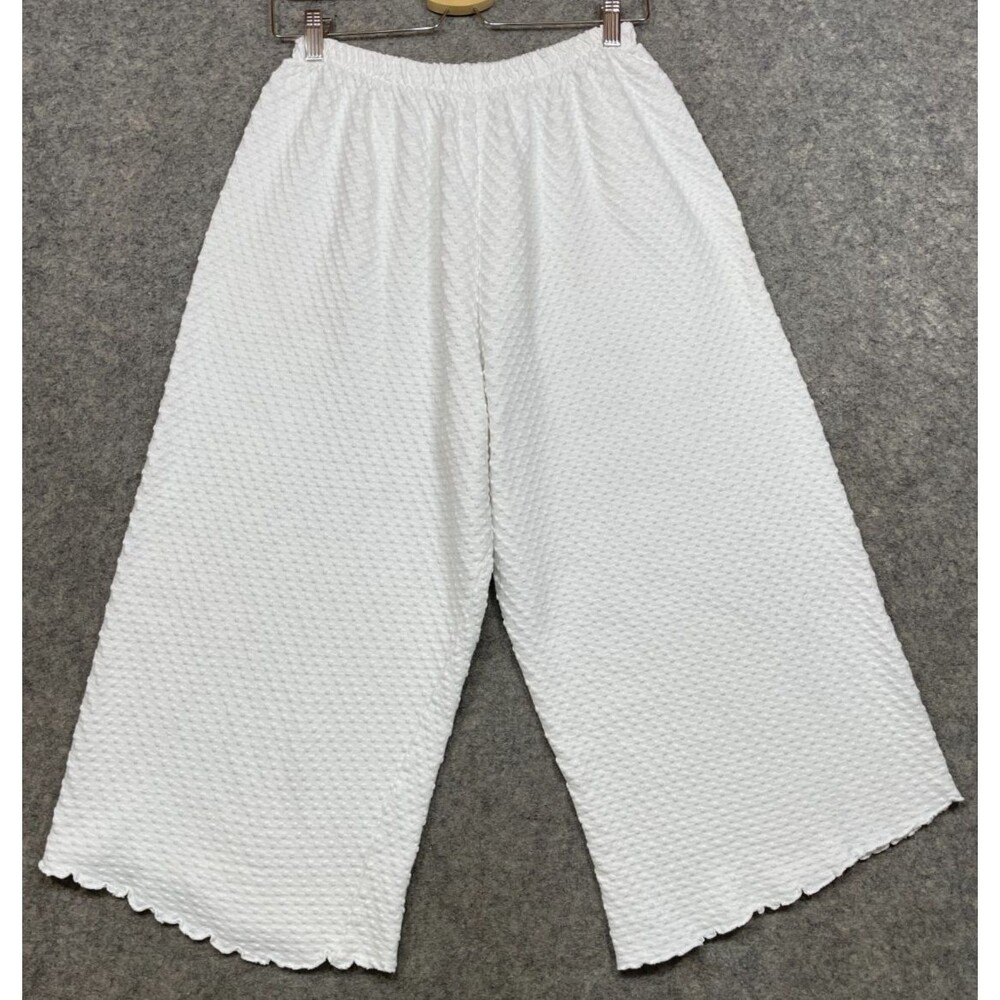 Simple Pleasures Night and Day Pajama Pants Womens Average M White Swiss Dot